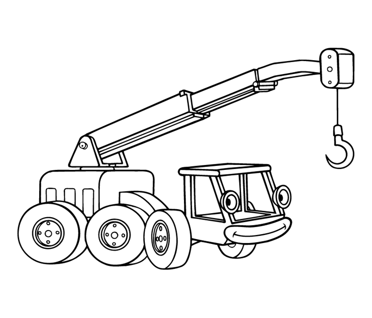 coloriage le camion de bob le bricoleur
